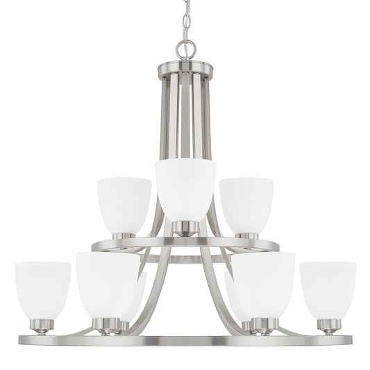 Capital Lighting - 414391BN-333 - Nine Light Chandelier - Jameson - Brushed Nickel