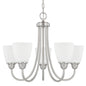 Capital Lighting - 415151BN-337 - Five Light Chandelier - Trenton - Brushed Nickel