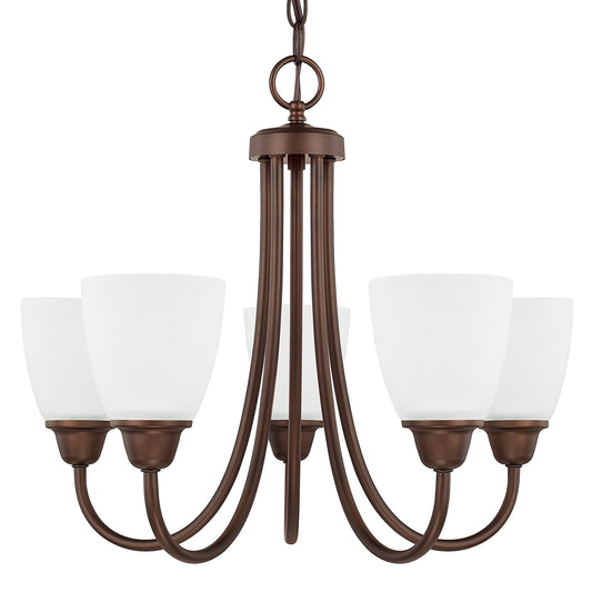 Capital Lighting - 415151BZ-337 - Five Light Chandelier - Trenton - Bronze