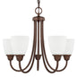 Capital Lighting - 415151BZ-337 - Five Light Chandelier - Trenton - Bronze
