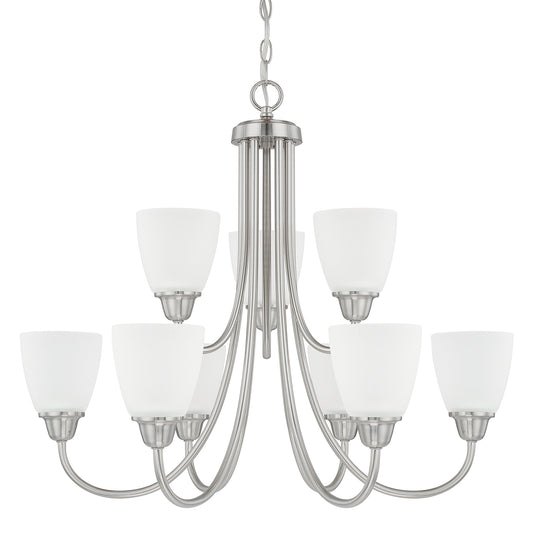 Capital Lighting - 415191BN-337 - Nine Light Chandelier - Trenton - Brushed Nickel