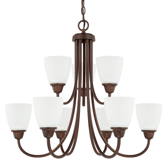 Capital Lighting - 415191BZ-337 - Nine Light Chandelier - Trenton - Bronze