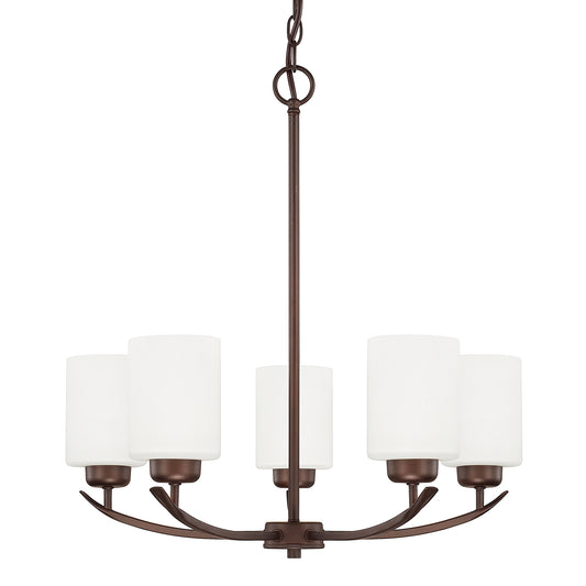 Capital Lighting - 415251BZ-338 - Five Light Chandelier - Dixon - Bronze