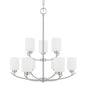 Capital Lighting - 415291BN-338 - Nine Light Chandelier - Dixon - Brushed Nickel