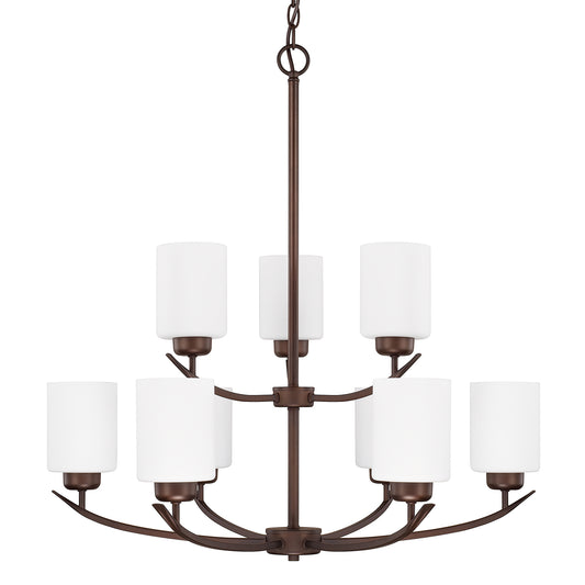 Capital Lighting - 415291BZ-338 - Nine Light Chandelier - Dixon - Bronze