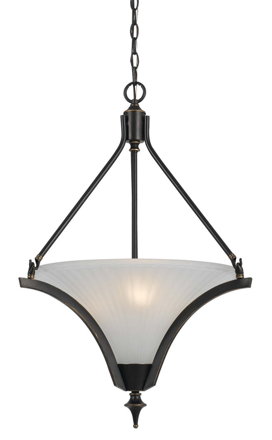 Cal Lighting - FX-3541/1P - Three Light Pendant - Rockwood - Dark Bronze