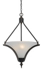 Cal Lighting - FX-3541/1P - Three Light Pendant - Rockwood - Dark Bronze