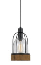 Cal Lighting - FX-3584-1P - One Light Pendant - BEACON - Wood/Dark Bronze