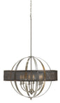 Cal Lighting - FX-3622-6 - Six Light Chandelier - WILLOW - Brushed Steel
