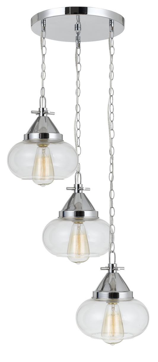 Cal Lighting - FX-3624-3P - Three Light Pendant - Maywood - Chrome
