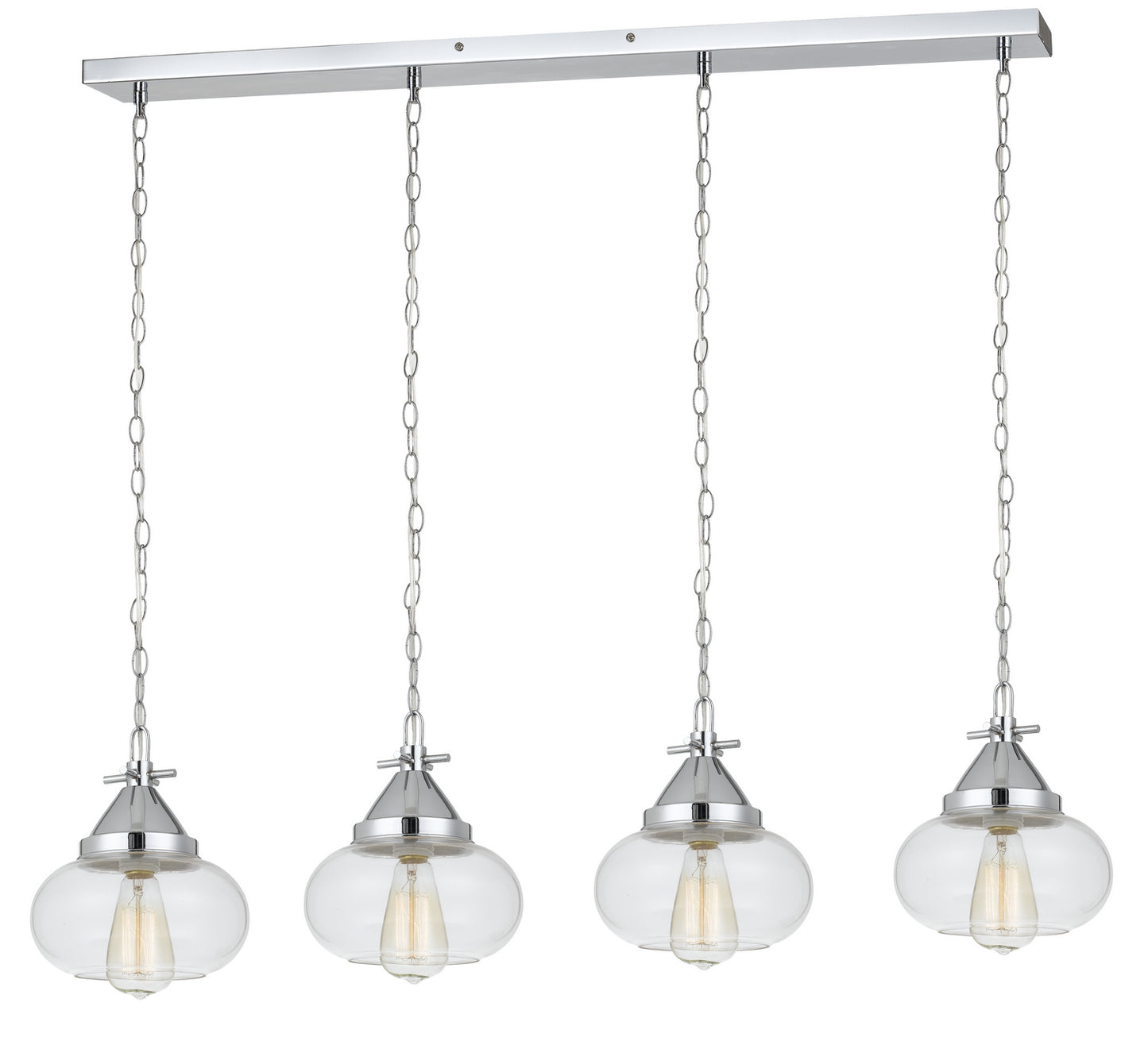 Cal Lighting - FX-3624-4P - Four Light Pendant - Maywood - Chrome