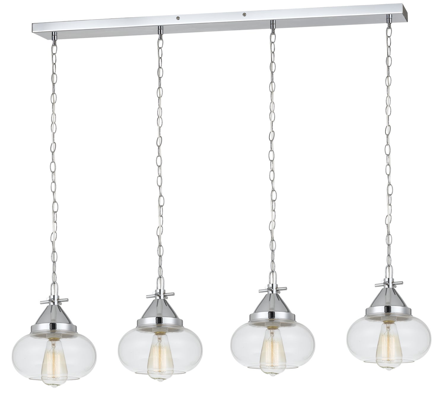 Cal Lighting - FX-3624-4P - Four Light Pendant - Maywood - Chrome