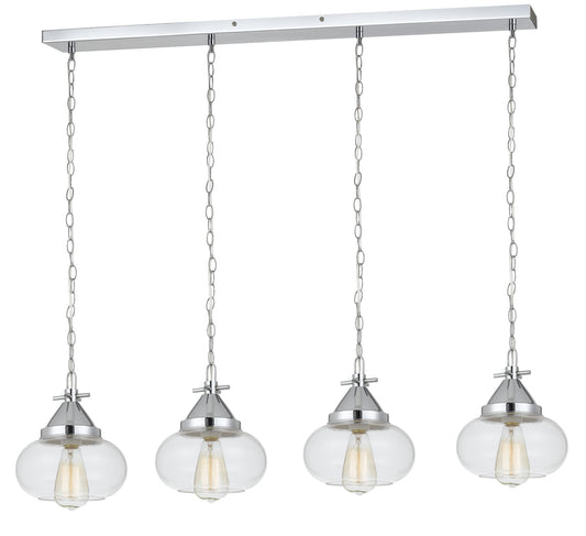 Cal Lighting - FX-3624-4P - Four Light Pendant - Maywood - Chrome