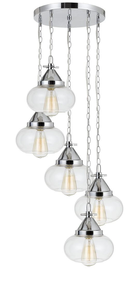 Cal Lighting - FX-3624-5P - Five Light Pendant - Maywood - Chrome
