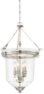 Minka-Lavery - 3298-613 - Four Light Pendant (Convertible To Semi-Flush) - Audrey'S Point - Polished Nickel