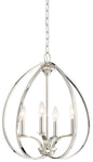 Minka-Lavery - 4984-613 - Four Light Pendant - Tilbury - Polished Nickel