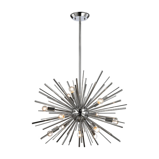 ELK Home - 1140-024 - 12 Light Chandelier - Starburst - Polished Chrome
