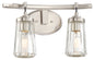 Minka-Lavery - 2302-84 - Two Light Bath - Poleis - Brushed Nickel