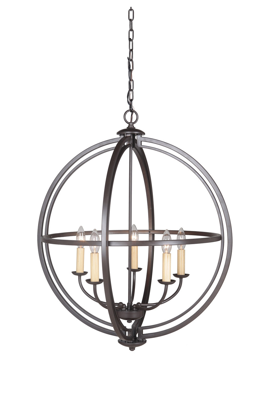Craftmade - 40135-ESP - Five Light Foyer Pendant - Berkeley - Espresso