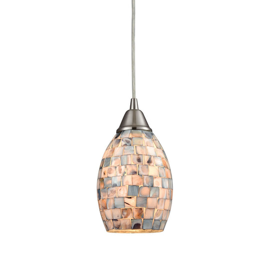 ELK Home - 10444/1 - One Light Mini Pendant - Capri - Satin Nickel
