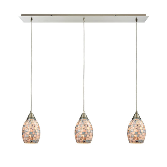ELK Home - 10444/3LP - Three Light Pendant - Capri - Satin Nickel