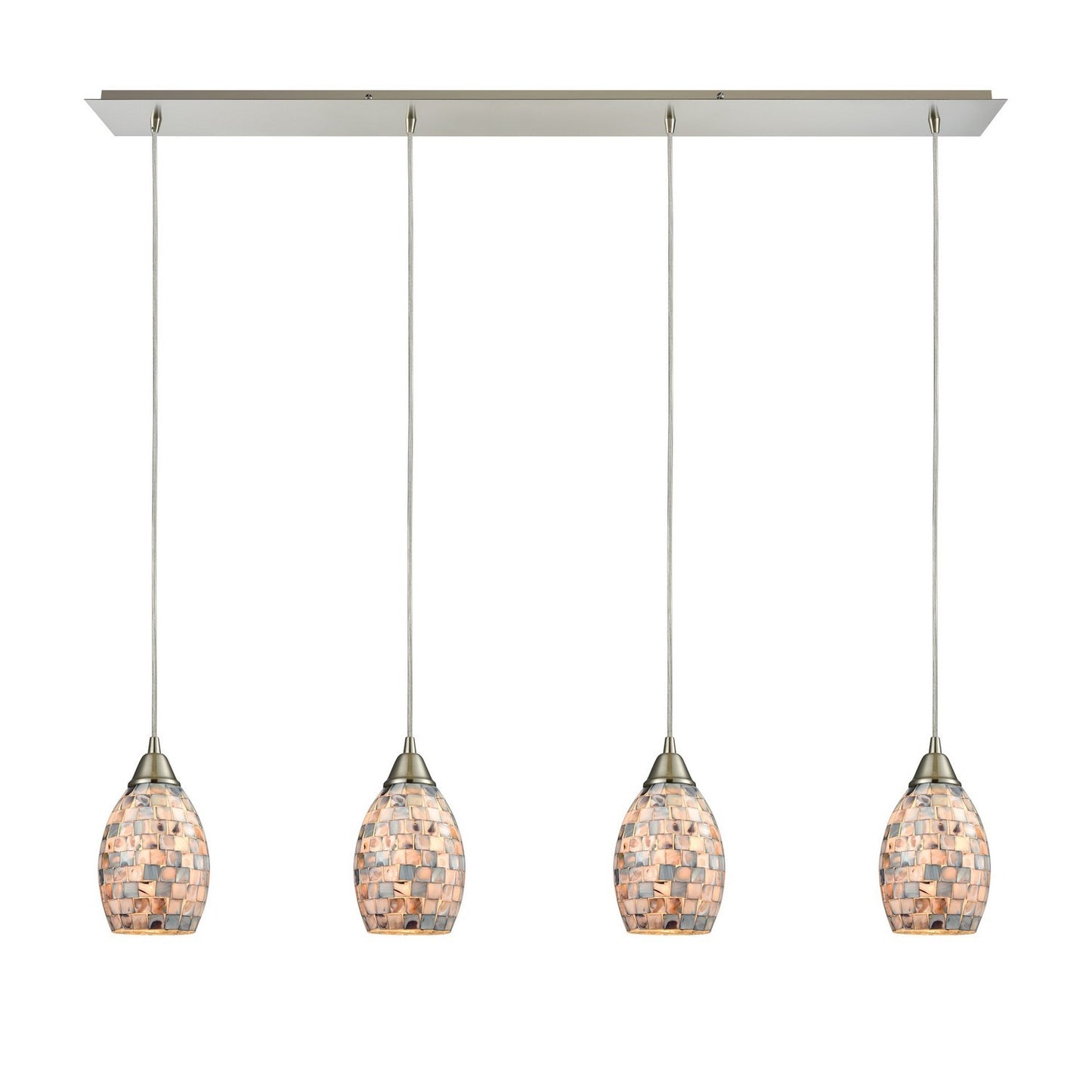 ELK Home - 10444/4LP - Four Light Pendant - Capri - Satin Nickel