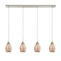 ELK Home - 10444/4LP - Four Light Pendant - Capri - Satin Nickel
