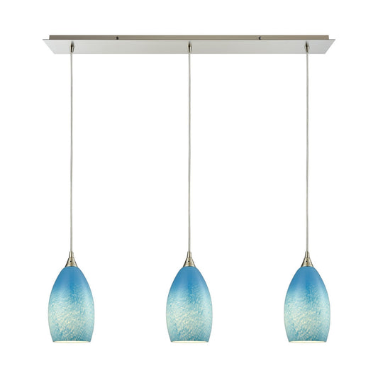 ELK Home - 10510/3LP-SKY - Three Light Pendant - Earth - Satin Nickel