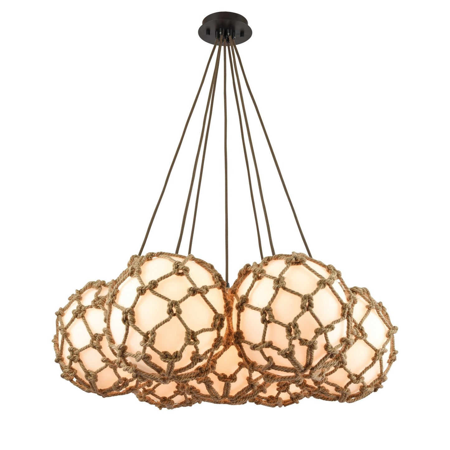 ELK Home - 10710/7SR - Seven Light Pendant - Coastal Inlet - Oil Rubbed Bronze