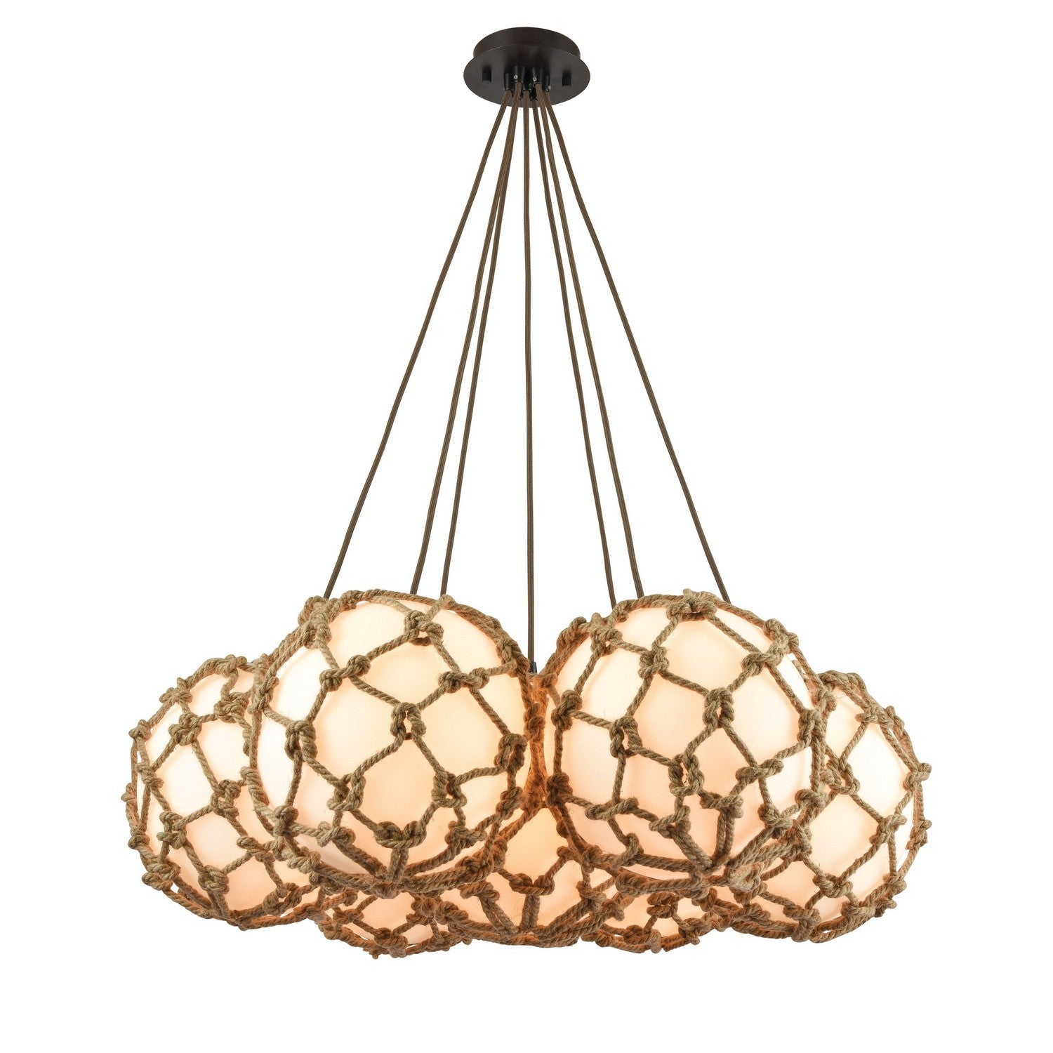 ELK Home - 10710/7SR - Seven Light Pendant - Coastal Inlet - Oil Rubbed Bronze