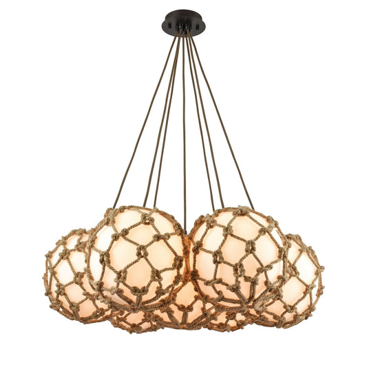 ELK Home - 10710/7SR - Seven Light Pendant - Coastal Inlet - Oil Rubbed Bronze