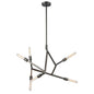ELK Home - 11858/6 - Six Light Chandelier - Free Form - Dark Graphite