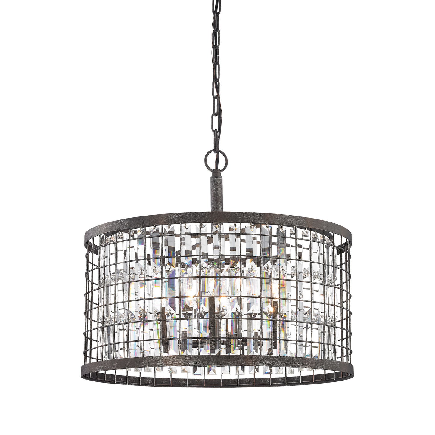 ELK Home - 14344/6 - Six Light Chandelier - Nadina - Silverdust Iron