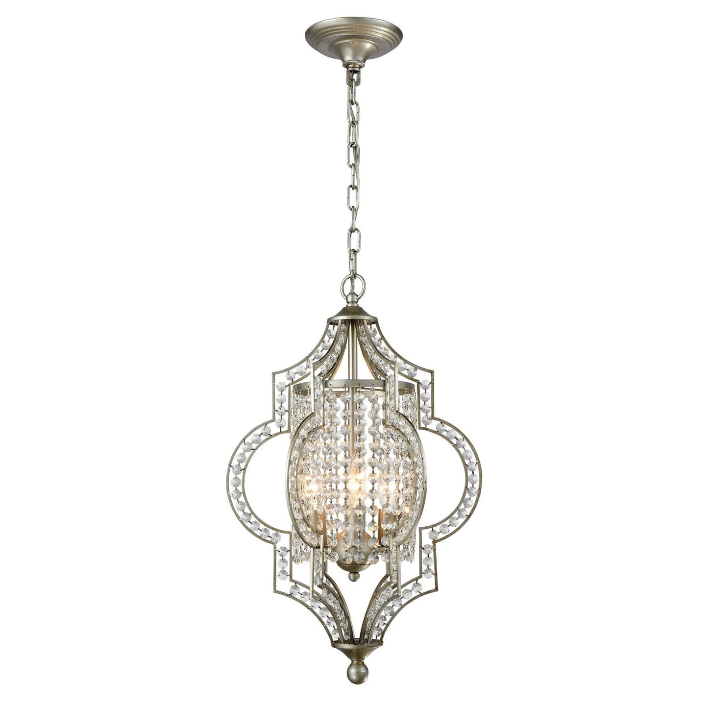 ELK Home - 16270/3 - Three Light Chandelier - Gabrielle - Aged Silver