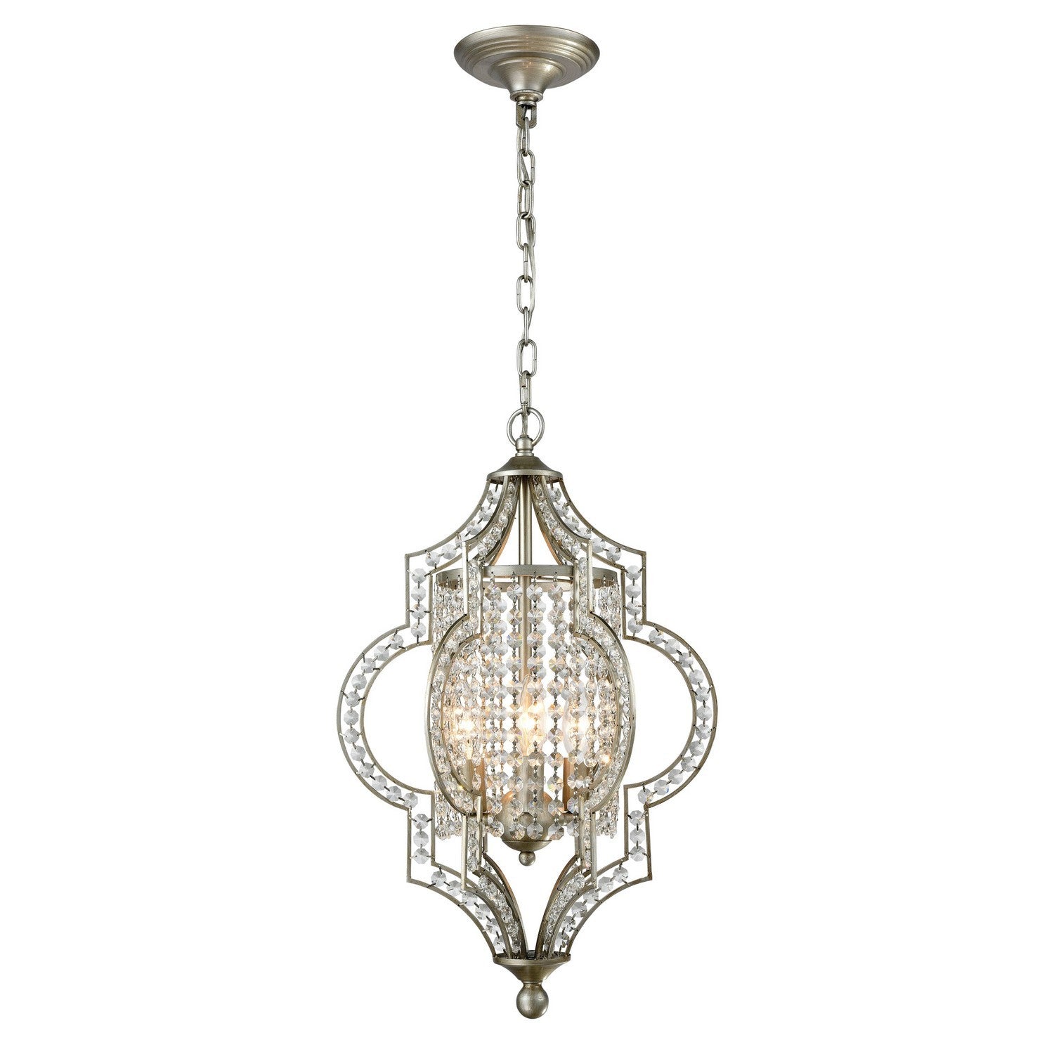 ELK Home - 16270/3 - Three Light Chandelier - Gabrielle - Aged Silver