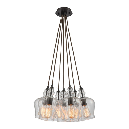 ELK Home - 60066-7SR - Seven Light Pendant - Menlow Park - Oil Rubbed Bronze