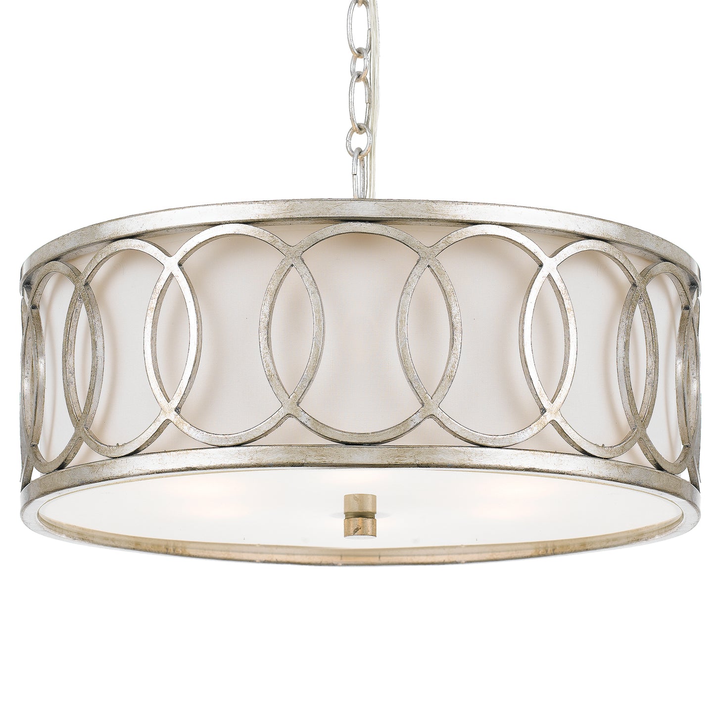 Crystorama - 287-SA - Six Light Chandelier - Graham - Antique Silver