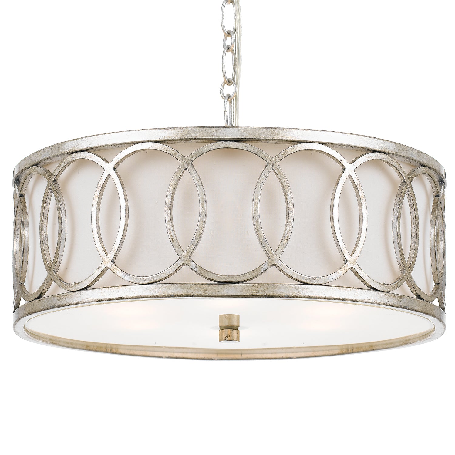 Crystorama - 287-SA - Six Light Chandelier - Graham - Antique Silver