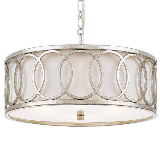 Crystorama - 287-SA - Six Light Chandelier - Graham - Antique Silver