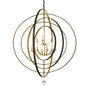 Crystorama - 587-EB-GA - Nine Light Chandelier - Luna - English Bronze + Antique Gold
