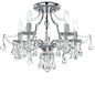 Crystorama - 5930-CH-CL-MWP - Five Light Semi Flush Mount - Cedar - Polished Chrome
