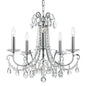 Crystorama - 6825-CH-CL-MWP - Five Light Chandelier - Othello - Polished Chrome