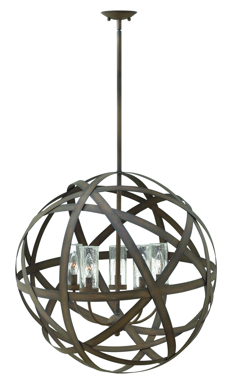 Hinkley - 29705VI - LED Outdoor Chandelier - Carson - Vintage Iron