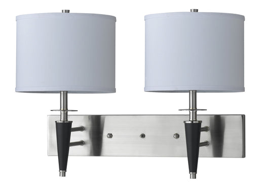 Cal Lighting - LA-8002W2L-1BS - Two Light Wall Lamp - Hotel - Brushed Steel