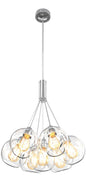 DVI Lighting - DVP13237CH-CL - Seven Light Pendant - Oberon - Chrome With Clear Glass