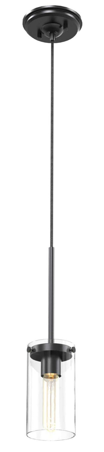DVI Lighting - DVP9051GR-CL - One Light Pendant - Erin - Graphite With Clear Glass