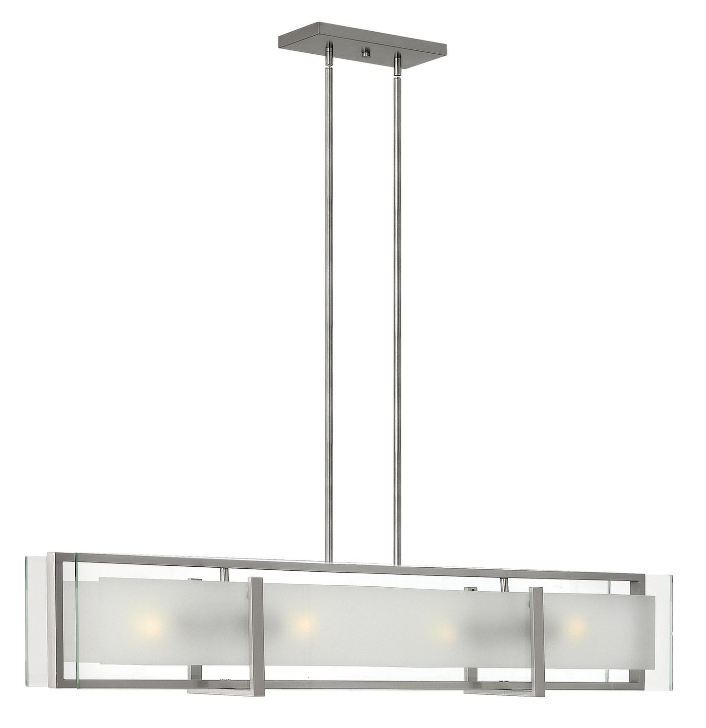 Hinkley - 3996BN - LED Linear Chandelier - Latitude - Brushed Nickel