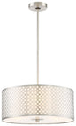 George Kovacs - P1266-084 - Three Light Pendant - Dots - Brushed Nickel