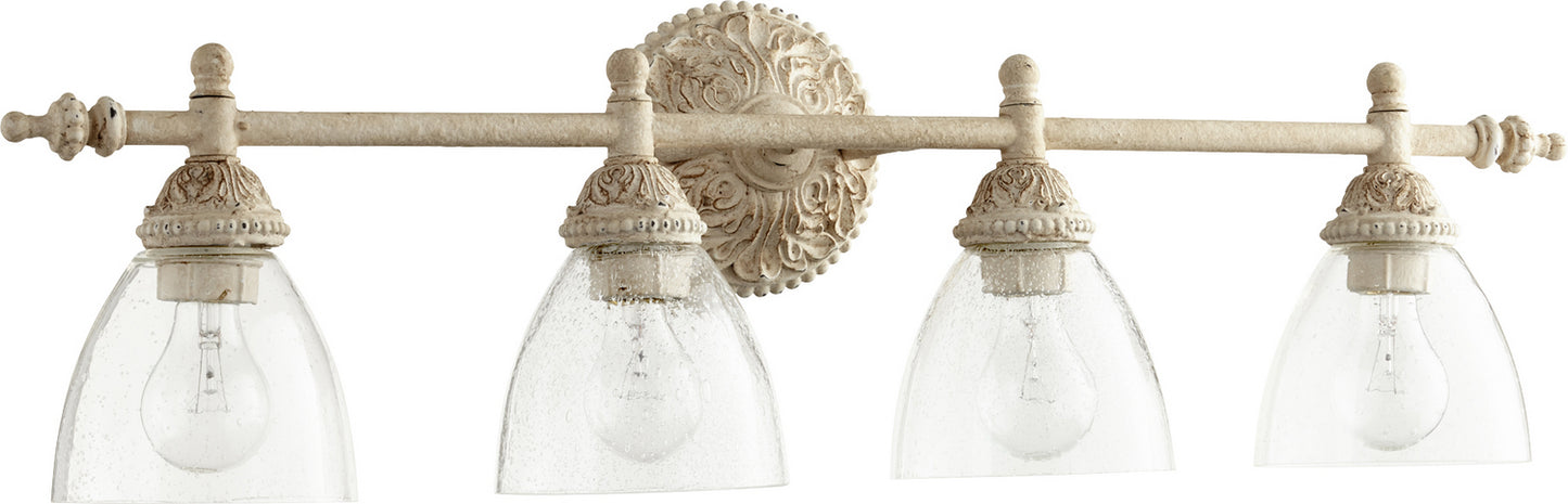 Quorum - 5257-4-70 - Four Light Vanity - 5257 Vanities - Persian White w/ Clear/Seeded