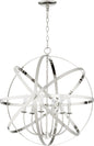 Quorum - 6009-6-62 - Six Light Chandelier - Celeste - Polished Nickel